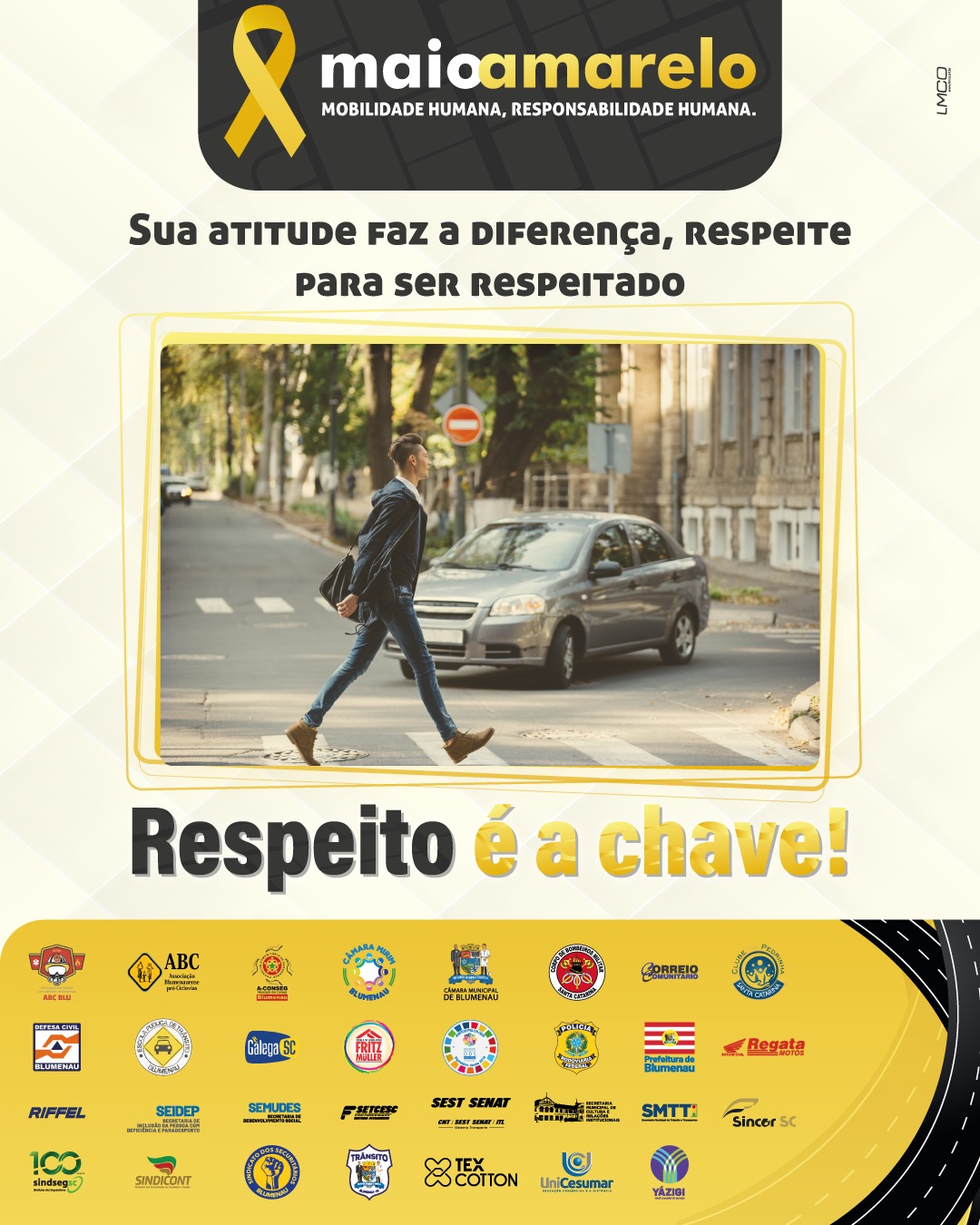 maio amarelo - respeite